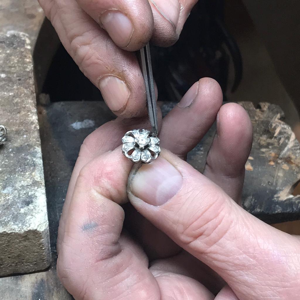 Vintage Diamond Earring Restoration	